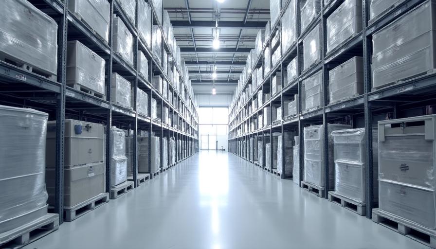 Interior of a temperature controlled warehouse