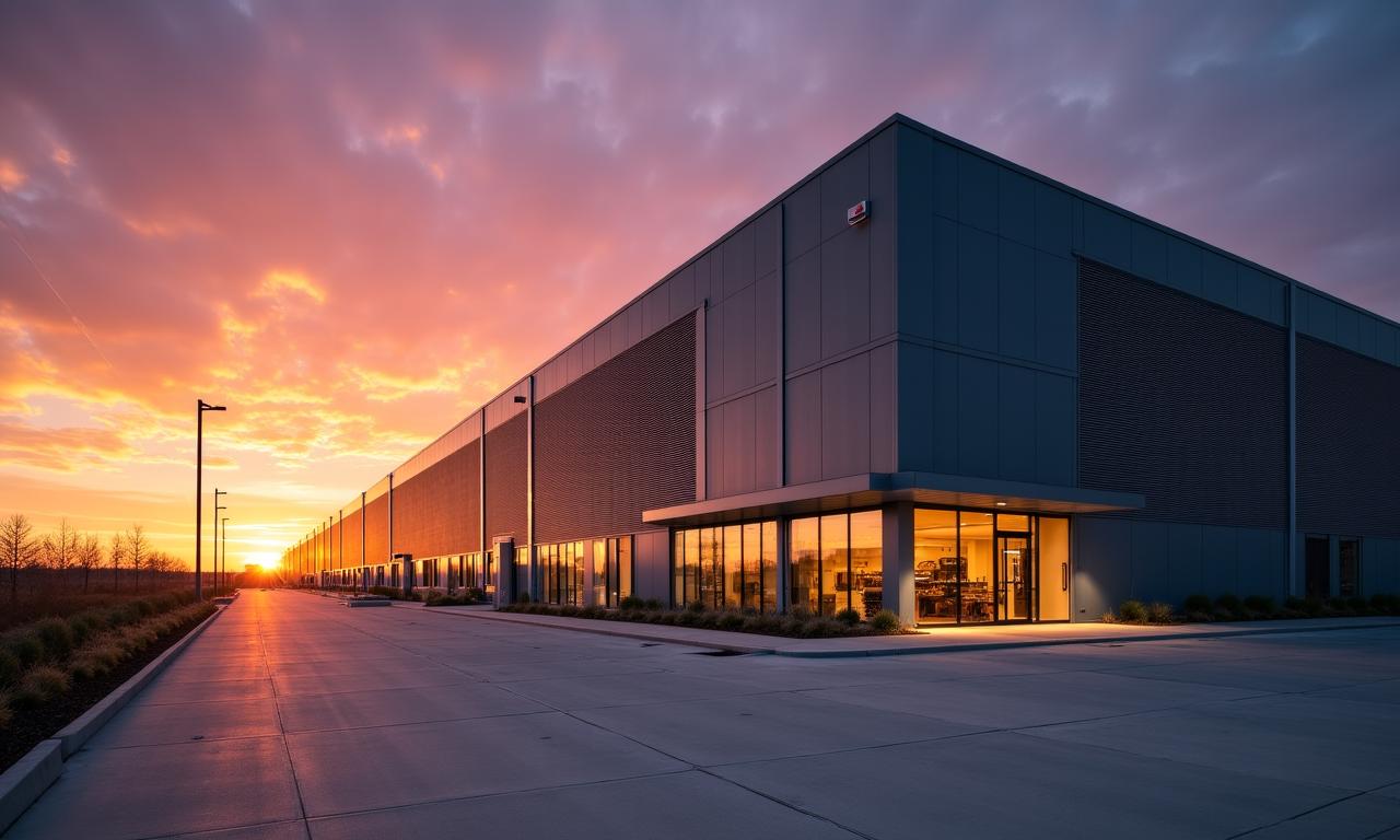 Modern industrial warehouse facility at 2147 East Ave